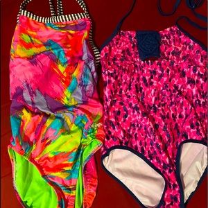 Lot of 2 girl’s swimsuits Sz 8/10 VGUC READ
